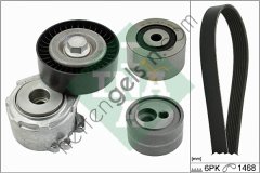 INA 529015610 ALTERNATOR V KAYIŞI KITI PARTNER II 406 EXPERT BERLINGO II EXPERT XSARA PICASSO DW10TD 2.0HDI 8V KLIMASIZ  PEUGEOT-CITROEN BİNEK V KAYIS GERGI SETI
