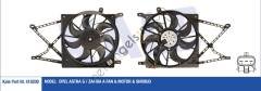 KALE 418200 FAN-MOTOR-DAVLUMBAZ OPEL ASTRA G / ZAFIRA A 230W 380MM   OPEL BİNEK FAN MOTORU