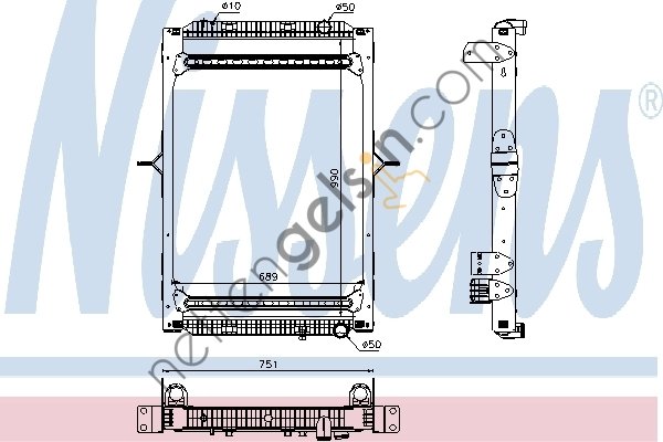 NISSENS 63785 RADYATÖR RVI PREMIUM 430-440-460 > 7421699253 RENAULT