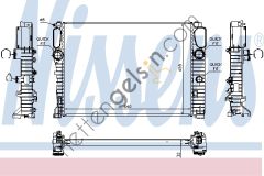 NISSENS 67102A RADYATÖR 211 CDI CLS 219 E200/270/280/320/400/500 A2115003402 MERCEDES