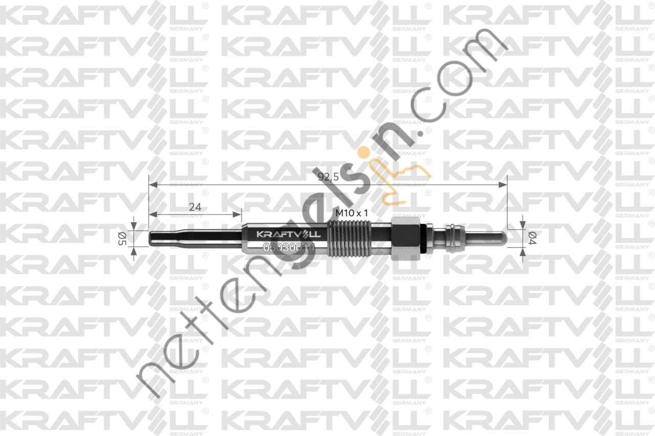 KRAFTVOLL 05030014 KIZDIRMA BUJISI 11V TRANSPORTER T4 2,5TDI ACV BORA CADDY GOLF PASSAT A2-A3-A4-A6 CORDOBA IBIZA INCA  VW-AUDI-SEAT-SKODA BİNEK BUJİ