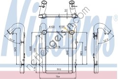 NISSENS 97059 İNTERCOOL RADYATÖRÜ DAF XF 105 >Y.M 1677327 DAF