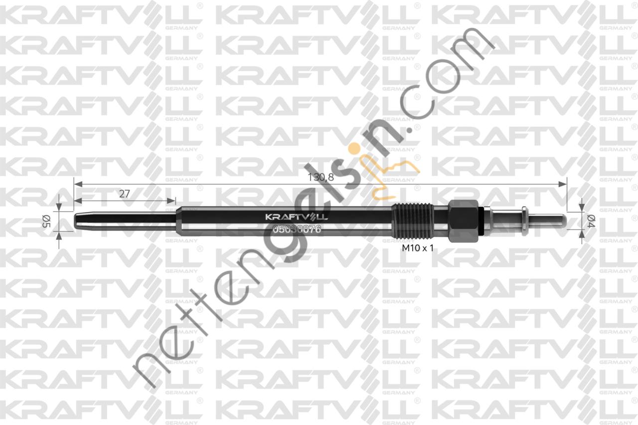 KRAFTVOLL 05030076 KIZDIRMA BUJISI MERCEDES W203 00>07 W211 02>08 W163 99>05 VITO W639 03> SPRINTER 00>09 , JEEP GRAND CHEROKEE II 01>05  JEEP BİNEK BUJİ