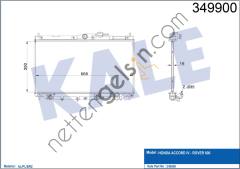 KALE 349900 MOTOR SU RADYATORU ACCORD 93>97 PRELUDE 96>00 OTOMATIK (350X668X16)  HONDA BİNEK MOTOR SU RADYATORU