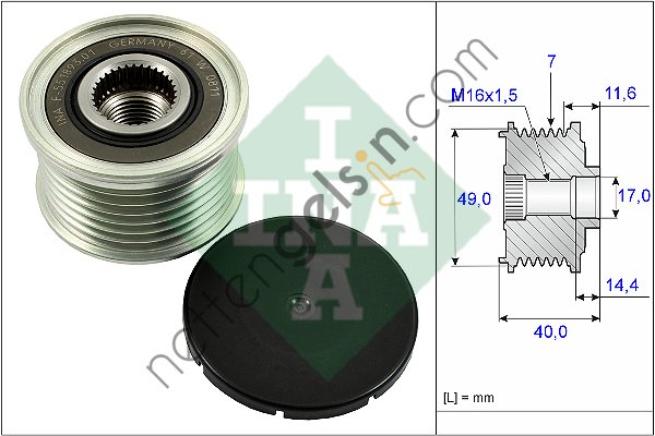 INA 535025410 ALTERNATOR RULMANI BMW E70 E71  BMW BİNEK ALTERNATÖR KOMPLE