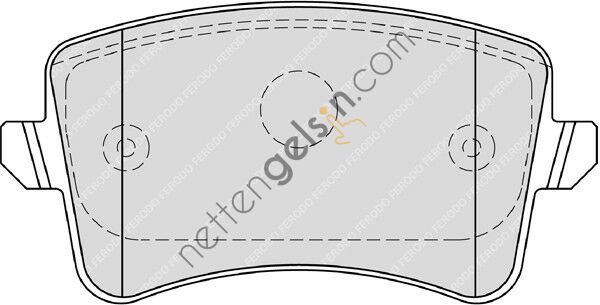 FERODO FDB4190 FREN BALATASI ARKA A4 08>15 A5 07> Q5 10>17 Q5 09>12 8K0698451C (FERODO FDB4050 EŞDEĞERİ) VW-AUDI-SEAT-SKODA BİNEK FREN BALATASI (ARKA)