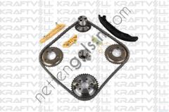 KRAFTVOLL 12100063 EKSANTRIK ZINCIR SETI TRANSIT 2.4 TDCI V348 100-120P S11>14 A,CEKER (EKSANTRIK DISLISI-YAG POMPA DISLISI-KRANK DISLISI) ESKI TIP   FORD BİNEK ZİNCİR KIZAĞI