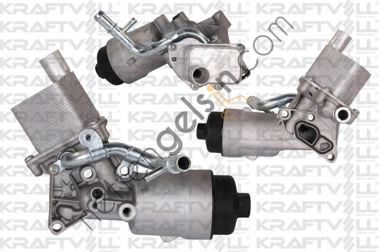 KRAFTVOLL 08090136 YAG SOGUTUCU KOMPLE INSIGNIA A ASTRA J MOKKA CORSA D MERIVA B CORSA E A14XER A14NEL  OPEL BİNEK YAĞ FİLTRE KÜTÜĞÜ