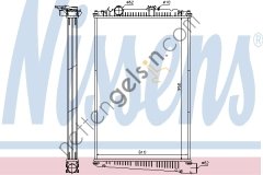 NISSENS 61442A RADYATÖR DAF 85 CF SAFİR EURO-3 <ÇERÇEVELİ> 1698298 DAF
