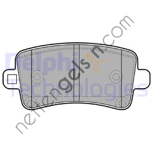 DELPHI LP2084 ARKA FREN BALATASI INSIGNIA A 09> 17  OPEL BİNEK FREN BALATASI