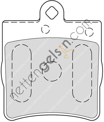 FERODO FDB1311 FREN BALATASI ARKA W202 95>00 S202 96>00 W203 00>07 CL203 08>11 W210 95>00 R170 96>00 R171 04>11  MERCEDES BİNEK FREN BALATASI