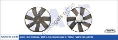 KALE 416100 FAN MOTORU (250 / 80W 318mm) CORDOBA IBIZA II GOLF III PASSAT VENTO  VW-AUDI-SEAT-SKODA BİNEK FAN MOTORU