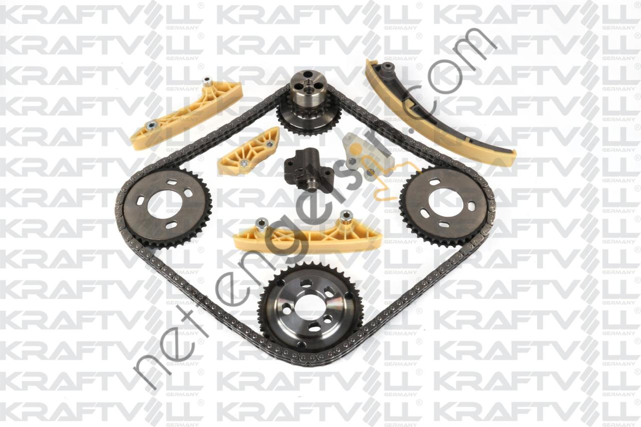 KRAFTVOLL 12100050 EKSANTRIK ZINCIRI TRANSIT V184 2,4TDCI 120PS 01>06 V347 2,4TDCI 135PS / 140PS 06 /> (EKSANTRIK DISLI YC1Q6B292AA -YAKIT POMPA DISLI YC1Q9P919BC -KRANK DISLI YC1Q6306CA )  FORD BİNEK EKSANTRİK ZİNCİRİ