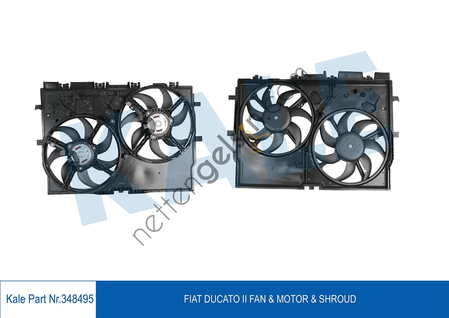 KALE 348495 FAN MOTORU (ELEKTRO FAN) DUCATO III 2,3JTD 06->   FIAT BİNEK FAN MOTORU