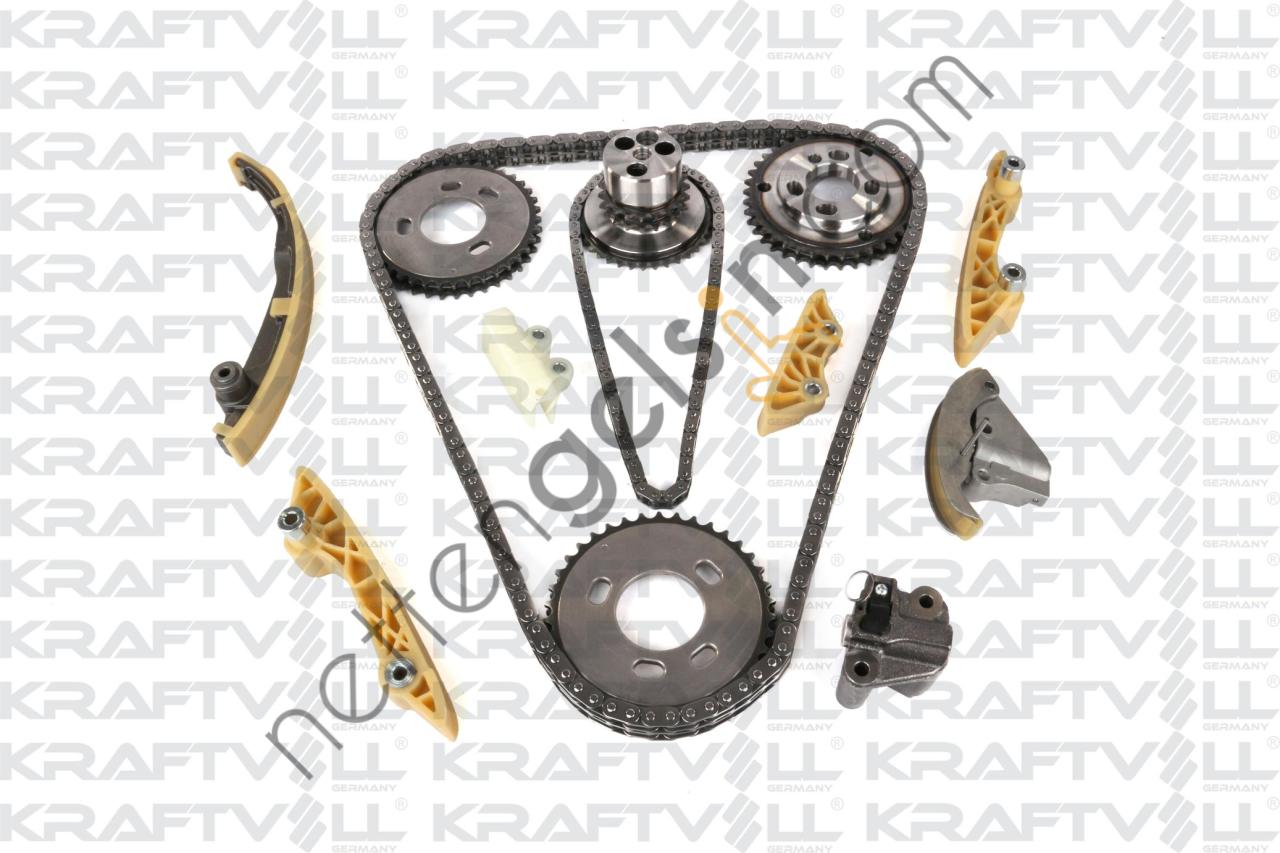 KRAFTVOLL 12100051 EKSANTRIK ZINCIRI TRANSIT V184 2,4TDCI 120PS 01>06 V347 2,4TDCI 135PS / 140PS 06 /> (EKSANTRIK DISLI YC1Q6B292AA -YAKIT POMPA DISLI YC1Q9P919BC -KRANK DISLI YC1Q6306CA -YAG POMPA GERGISI YC1Q6L266BD -YAG POMPA ZINICIRI YC1