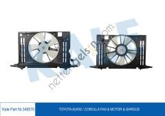 KALE 348570 RADYATOR FANI KOMPLE COROLLA AURIS 1,33 1,4 1,6 VVTI 2007>  TOYOTA BİNEK FAN MOTORU
