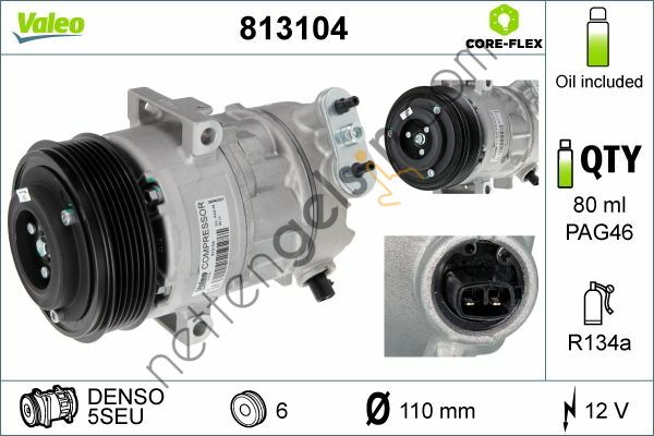 VALEO 813104 KOMPRESOR OPEL CORSA D DIESEL  OPEL BİNEK KLİMA KOMPRESÖRÜ