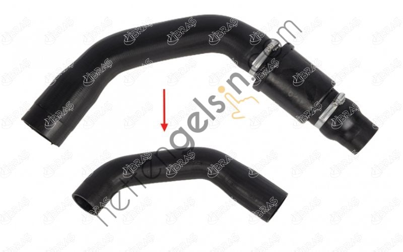 IBRAS 19658 TURBO INTERCOLLER HORTUMU BUYUK PLASTIK PARCA HARIC TRANSIT V348 2,2TDCI 12>  FORD BİNEK TURBO HORTUMU