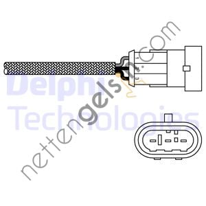 DELPHI ES10971-12B1 OKSIJEN SENSORU CLIO II KANGOO  RENAULT BİNEK OKSİJEN SENSÖRÜ
