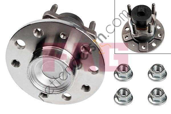 FAG 713644570 ARKA TEKER RULMANI 5 BIJON ASTRA G COMBO MERIVA VECTRA A / B ZAFIRA 1,6 / 1,8 / 2,0 / 1,7CDTI 91> ABSLI  OPEL BİNEK TEKER PORYASI