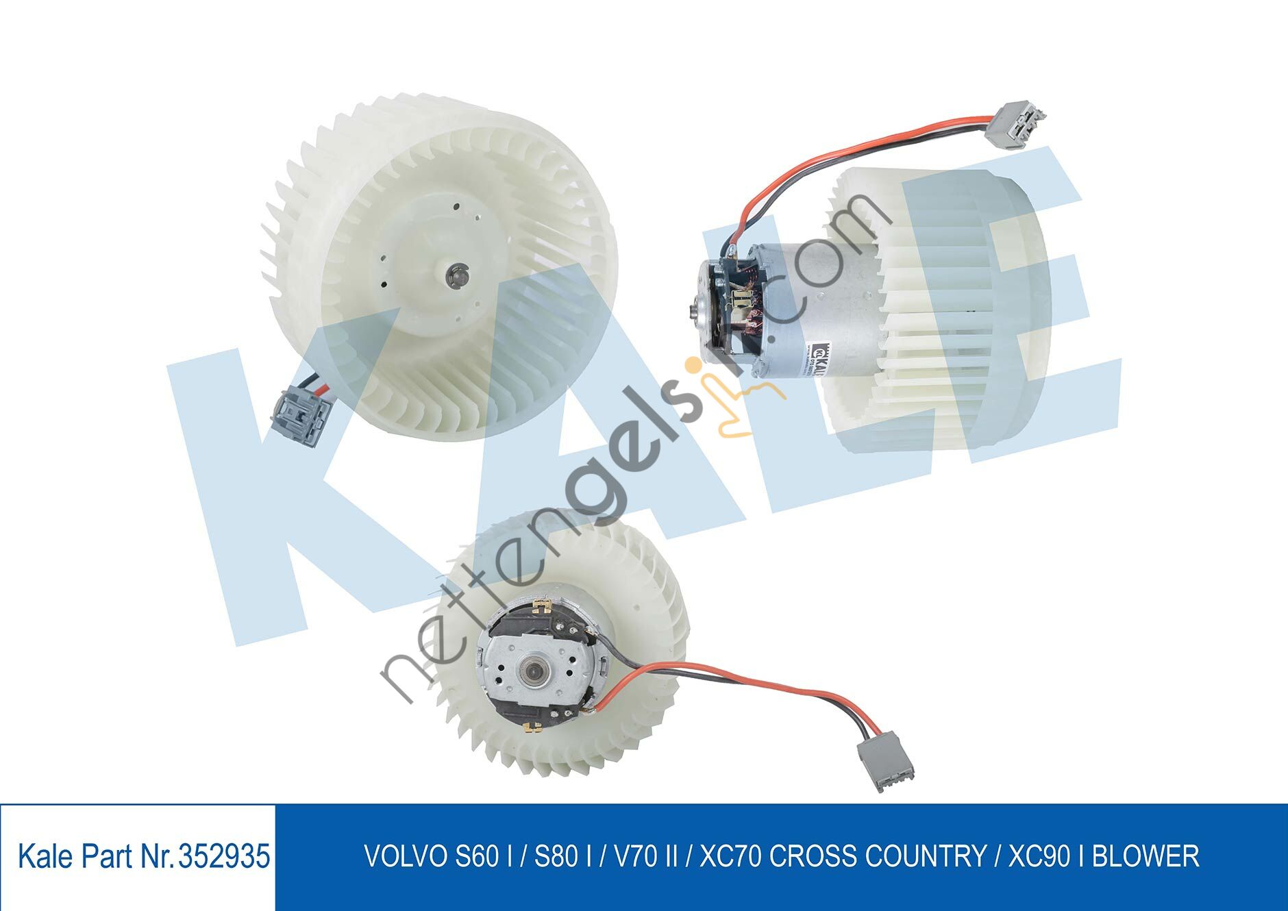 KALE 352935 KALORIFER MOTORU VOLVO S60 I S80 I V70 II XC70 XC90 I 2.4 2.4 T 99  VOLVO BİNEK KALORİFER MOTORU