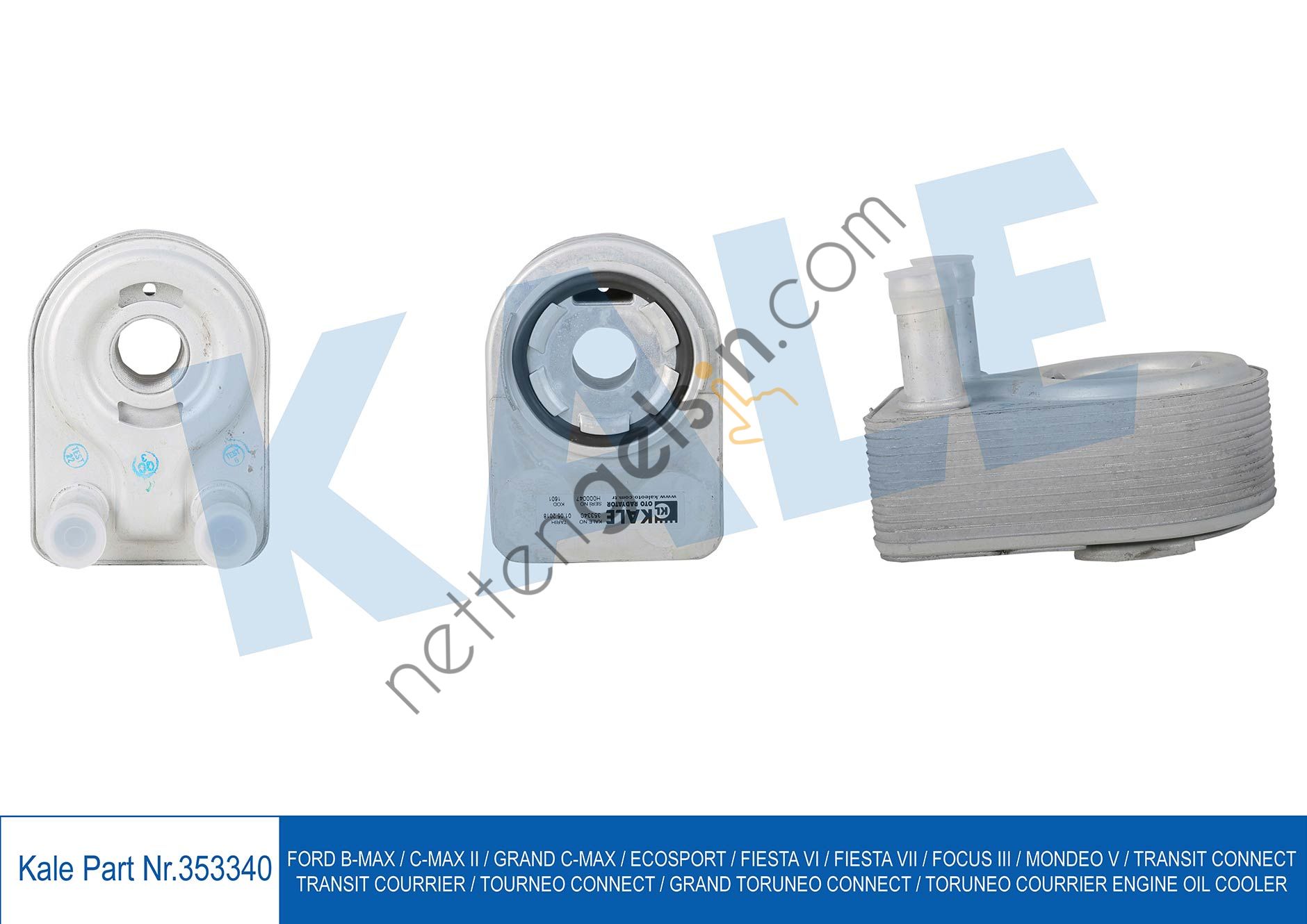 KALE 353340 YAG SOGUTUCU UST RADYATOR FIESTA 1.0 ECOBOOST 13>  FORD BİNEK MOTOR YAĞ SOĞUTUCU