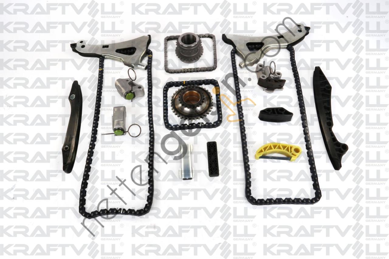 KRAFTVOLL 12100036 EKSANTRIK ZINCIR SETI (M278) C218 11>17 W212 11>15 W166 15>18 W221 11>13 W222 13>17 R231 12>  MERCEDES BİNEK MOTOR ZINCIR SETI