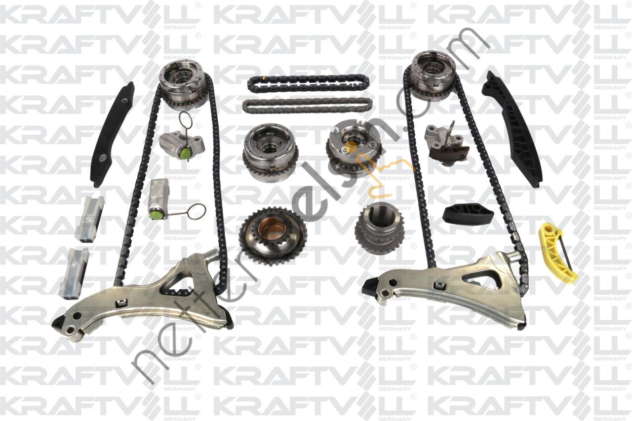 KRAFTVOLL 12100037 EKSANTRIK ZINCIR SETI (M278) C218 11>17 W212 11>15 W166 15>18 W221 11>13 W222 13>17 R231 12>  MERCEDES BİNEK MOTOR ZINCIR SETI