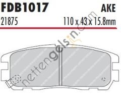 FERODO FDB1017 ARKA FREN BALATASI FRONTERA A FRONTERA B  OPEL BİNEK FREN BALATASI