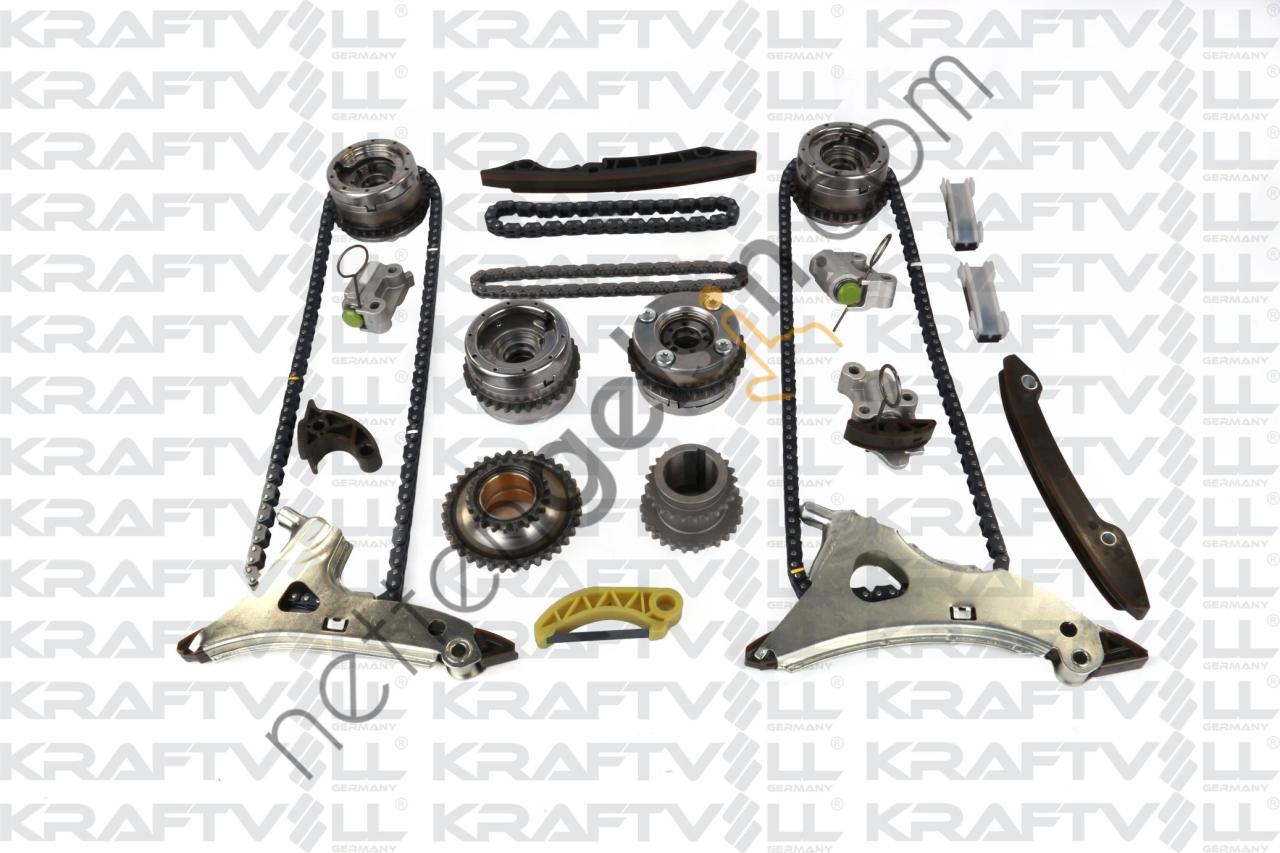 KRAFTVOLL 12100035 EKSANTRIK ZINCIR SETI (M276) X218 14>17 W204 11>14 W205 14> C218 14>17 W212 11>15  MERCEDES BİNEK MOTOR ZINCIR SETI