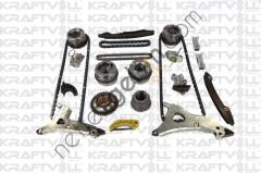 KRAFTVOLL 12100035 EKSANTRIK ZINCIR SETI (M276) X218 14>17 W204 11>14 W205 14> C218 14>17 W212 11>15  MERCEDES BİNEK MOTOR ZINCIR SETI