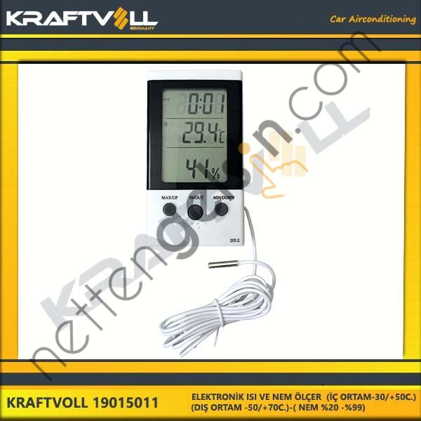 KRAFTVOLL 19015011 ELEKTRONIK ISI VE NEM ÖLÇER (IÇ ORTAM-30/+50C.)-(DIS ORTAM -50/+70C.)-( NEM %20 -%99)  GENEL BİNEK KLIMA SISTEM ÜRÜNLERI