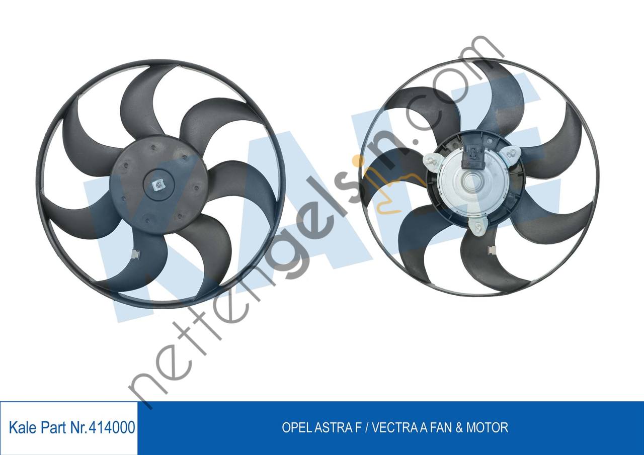 KALE 414000 FAN MOTOR OPEL ASTRA F / VECTRA A 200W 365MM  OPEL BİNEK