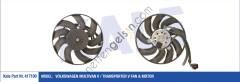 KALE 417100 FAN MOTORU DAVLUMBAZLI (KUCUK OLAN 300W 290mm) TRANSPORTER T5 1,9 AXA AXB AXC 03>09  VW-AUDI-SEAT-SKODA BİNEK FAN MOTORU