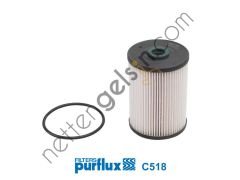 PURFLUX C518 MAZOT FILTRESI GOLF V 03> JETTA III 05> CADDY III 04> TOURAN 03> / A3 / OCTAVIA 04> 1.9 TDI 2.0 TDI  VW-AUDI-SEAT-SKODA BİNEK YAKIT FİLTRESİ