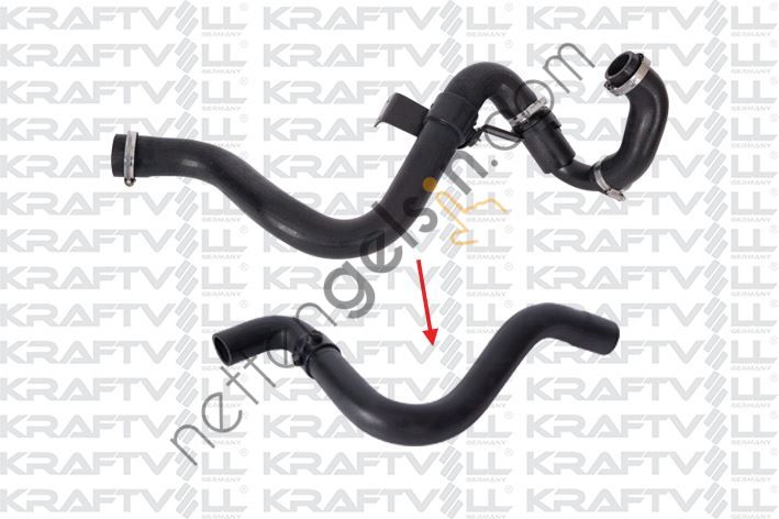 KRAFTVOLL 10032140 TURBO HORTUMU K9K ( BÜYÜK PLASTIK PARÇA HARIÇ) KANGOO I-CLIO II  RENAULT BİNEK TURBO HORTUMU