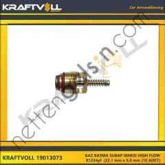KRAFTVOLL 19013073 GAZ BASMA SUBAP IGNESI HIGH FLOW R1234yf (22,1 mm x 9,8 mm (10 ADET)  GENEL BİNEK KLIMA SISTEM ÜRÜNLERI