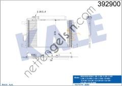 KALE 392900 KLIMA RADYATORU W203 02>07 CL203 02>08 S203 03>07 C209 02>09 A209 03>10  MERCEDES BİNEK KLİMA RADYATÖRÜ