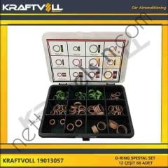 KRAFTVOLL 19013057 O-RING SPESYAL SET - 12 ÇESIT 88 ADET  GENEL BİNEK KLIMA SISTEM ÜRÜNLERI