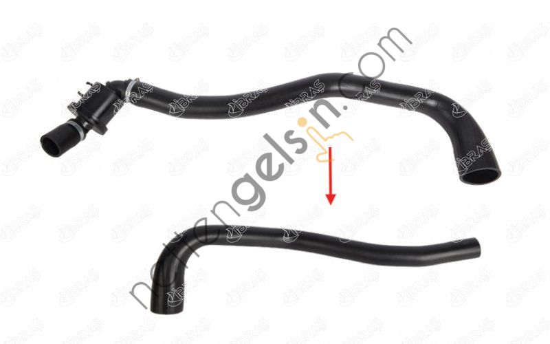 IBRAS 19580 TURBO HORTUMU BUYUK PLASTIK PARCA HARIC TRANSIT V184 2,0TDCI 00 06  FORD BİNEK TURBO HORTUMU