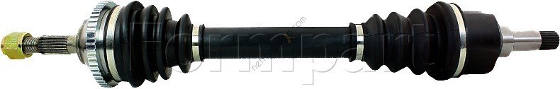 FORMPART 21380027/S AKS SOL KOMPLE P206 (DIS FREZE:21 IC FREZE:22, CONTA CAPI: 48,00 BOY:610MM) TU3JP ET3J4 (1,4 8V / 16V)  PEUGEOT-CITROEN BİNEK AKS MİLİ