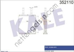 KALE 352110 KALORIFER RADYATOR HYUNDAI GETZ 2003->  HYUNDAI BİNEK KALORİFER RADYATÖRÜ