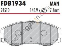 FERODO FDB1934 ON FREN BALATASI CAPTIVA 2,0 4WD&sol;2,4&sol;2,4 4WD&sol;3,2 4WD&sol;2,0D 4WD 06&sol;06-->  CHEVROLET BİNEK FREN BALATASI