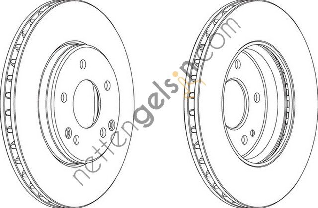 FERODO DDF1135 ON FREN AYNASI MERCEDES W203,C180,C200,W202,W210 E200,E220 A2034210312 (TRW DF4180 EŞDEĞERİ) MERCEDES BİNEK FREN DISKI ON