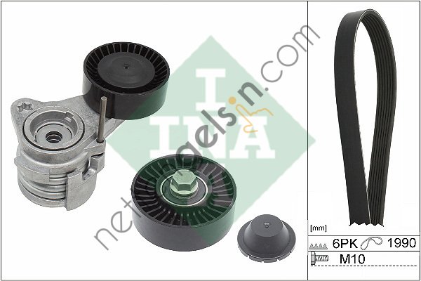 INA 529004310 V KAYIS SETI BMW E81 E87 E90 E60 E85 E89  BMW BİNEK V KAYIS GERGI SETI