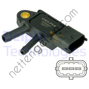 DELPHI DPS00021 DPF SENSOR VOLVO C30 10>15 C70 10>13 S40 II 10>12 S60 II 10>14 S80 II 10> V50 10>12  VOLVO BİNEK