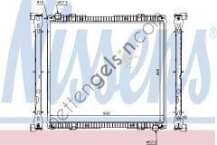 NISSENS 64067A RADYATÖR SCANIA P.G.R.T SERİ > 1527653 SCANIA
