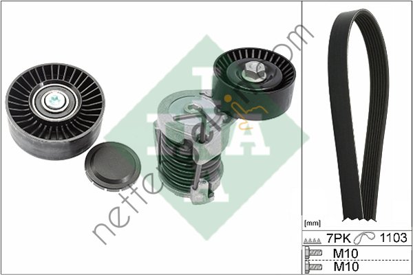 INA 529004910 V KAYIS GERGI SETI BMW E90 E87  BMW BİNEK V KAYIS GERGI SETI