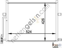 BEHR AC234000P KLİMA RADYATÖRÜ E-46 M-43/52/54 N-40/42/45/46 64538377614 BMW