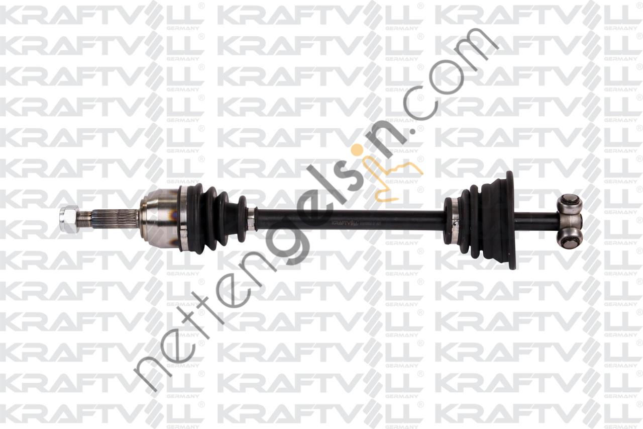 KRAFTVOLL 01010008 AKS ON SOL KOMPLE EXPRES DIZEL DIS FREZE 21-UZUNLUK 599 95>99  RENAULT BİNEK AKS MİLİ